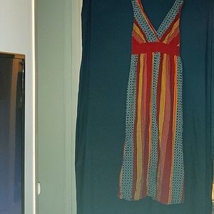 Multi-colored dress, two- sided